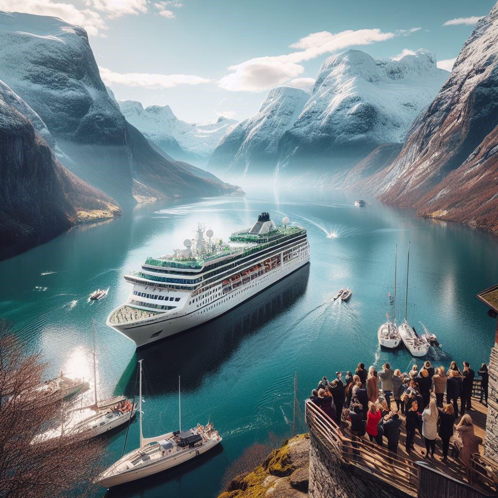 Image montrant une activité typique lors d’une croisière dans les fjords